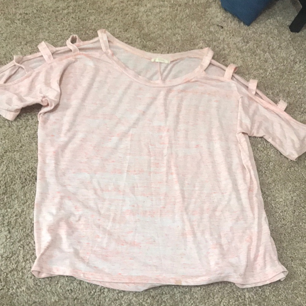 Strappy peach top